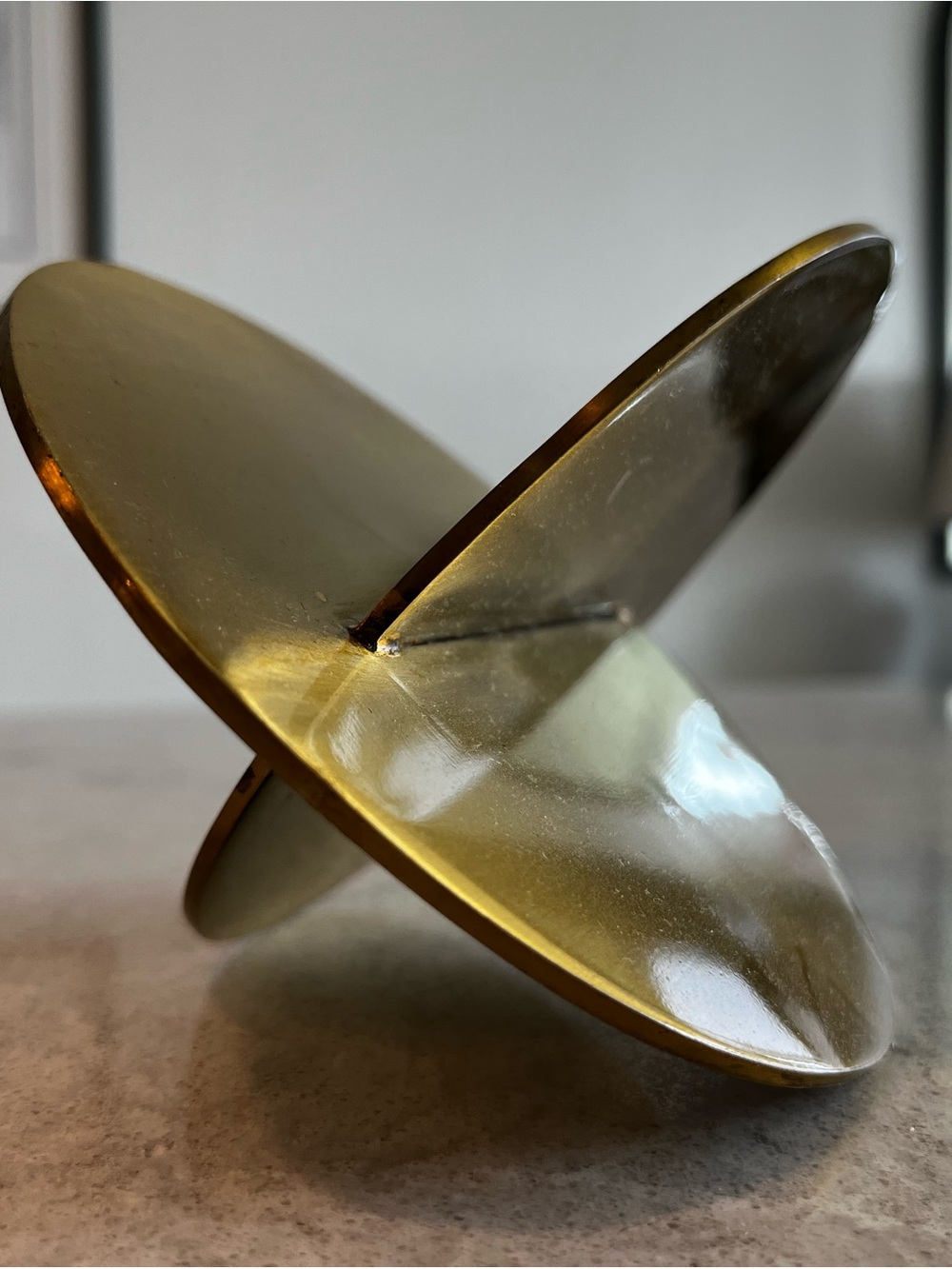 Modern Gold Metal Circular Decor